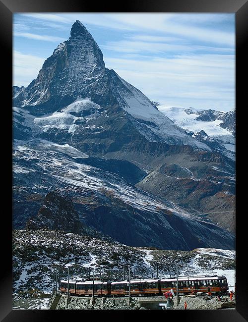 The Matterhorn Railway Framed Print by Stephen Brown