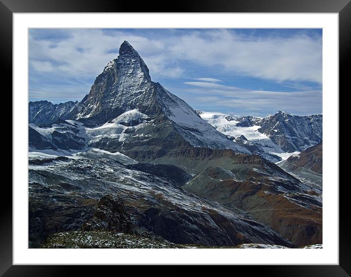The Matterhorn Framed Mounted Print by Stephen Brown