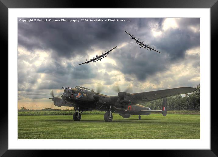  The Prince`s Break - The 3 Lancasters Framed Mounted Print by Colin Williams Photography