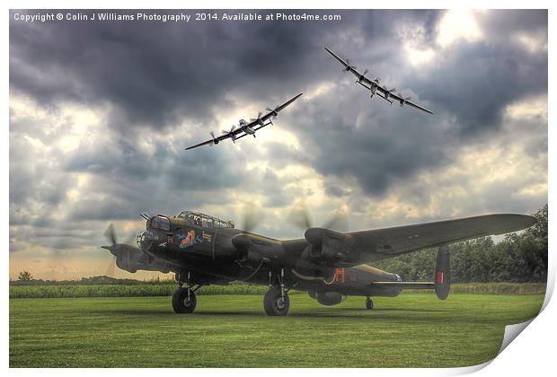  The Prince`s Break - The 3 Lancasters Print by Colin Williams Photography