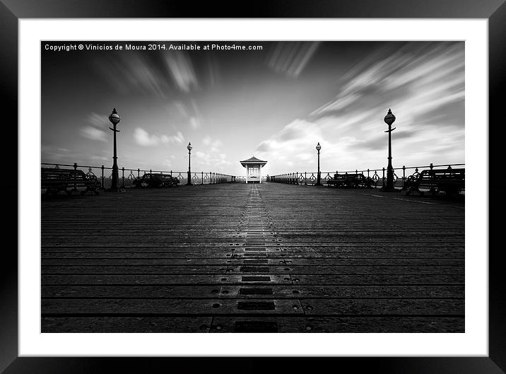 Swanage Pier Framed Mounted Print by Vinicios de Moura