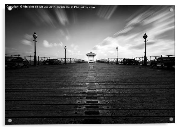 Swanage Pier Acrylic by Vinicios de Moura