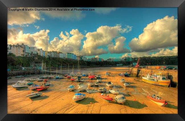  Tenby Harbour Framed Print by Martin Chambers