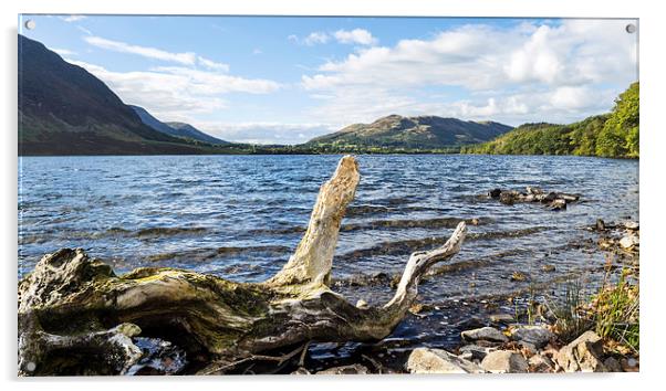 Up Crummock Water, Lake District, Cumbria Acrylic by Steven Garratt