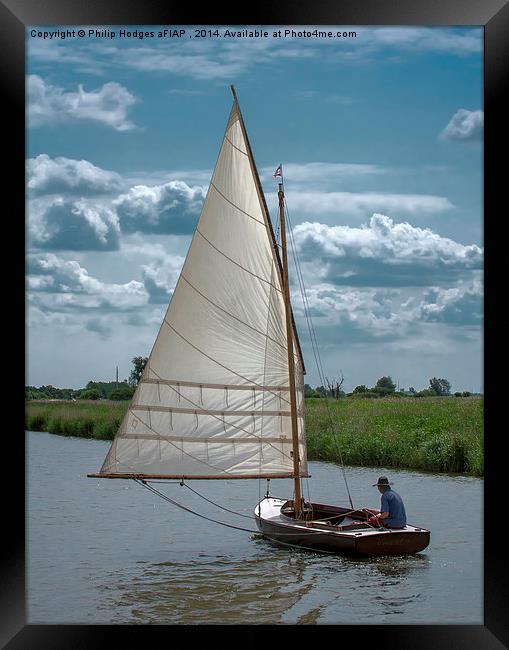  A Man and His Boat as one.  Framed Print by Philip Hodges aFIAP ,