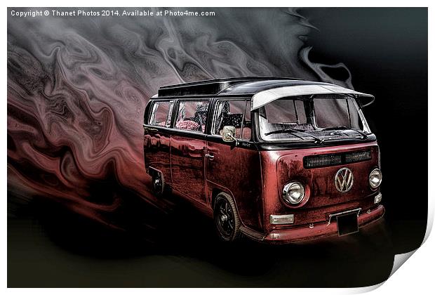  Classic VW camper Print by Thanet Photos