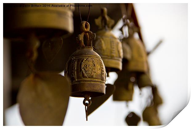  Bells at Big Buddha Phuket Thailand Print by Colin Brittain