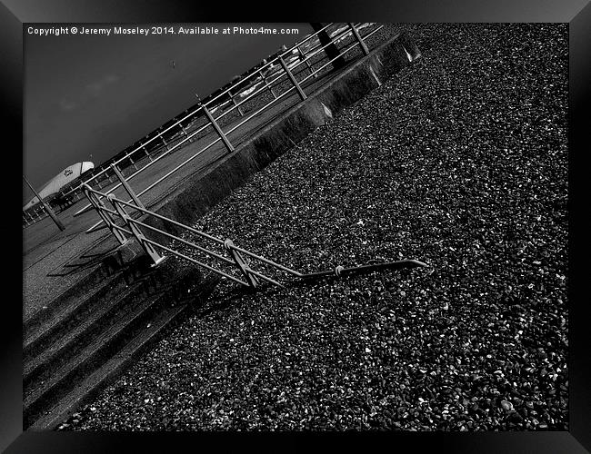 Steps, Brighton Beach.  Framed Print by Jeremy Moseley