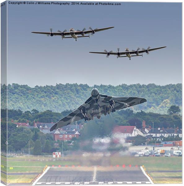  AVRO Trio - The 3 Sisters  Canvas Print by Colin Williams Photography