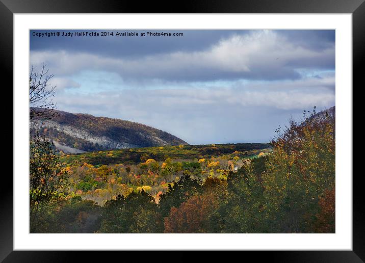  Fall in the Mountains Framed Mounted Print by Judy Hall-Folde