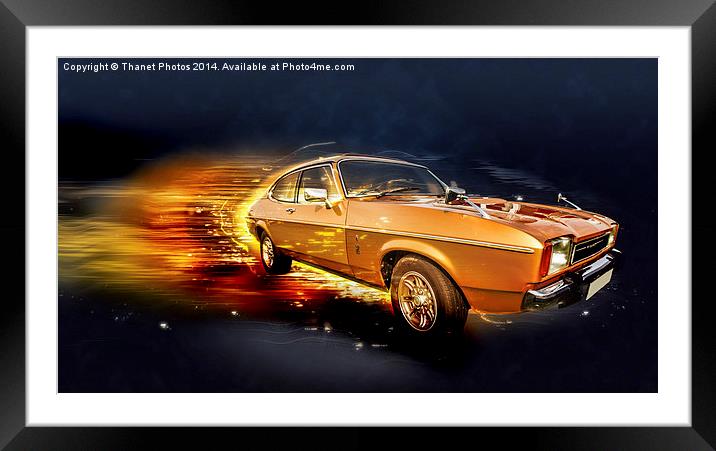 Ford Capri Framed Mounted Print by Thanet Photos