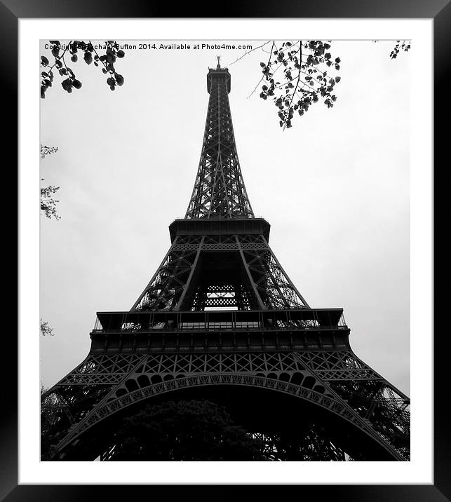  Eiffel Tower Framed Mounted Print by Rachael Bufton