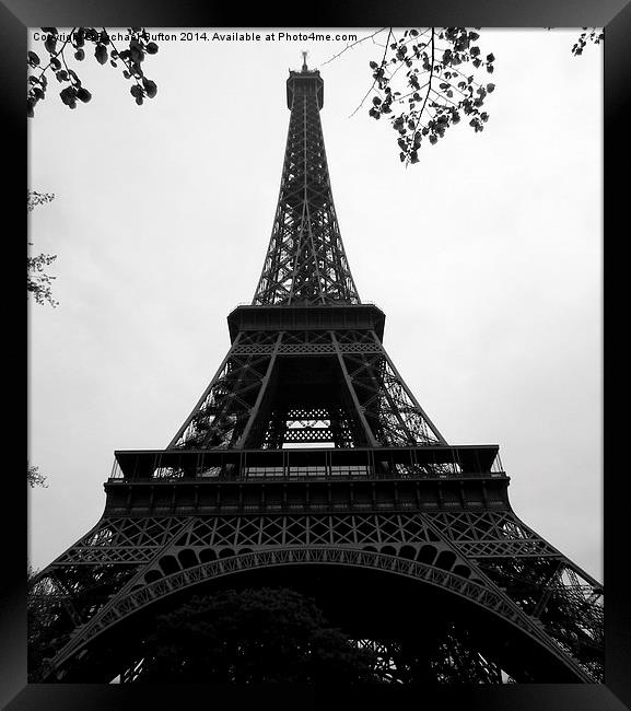  Eiffel Tower Framed Print by Rachael Bufton
