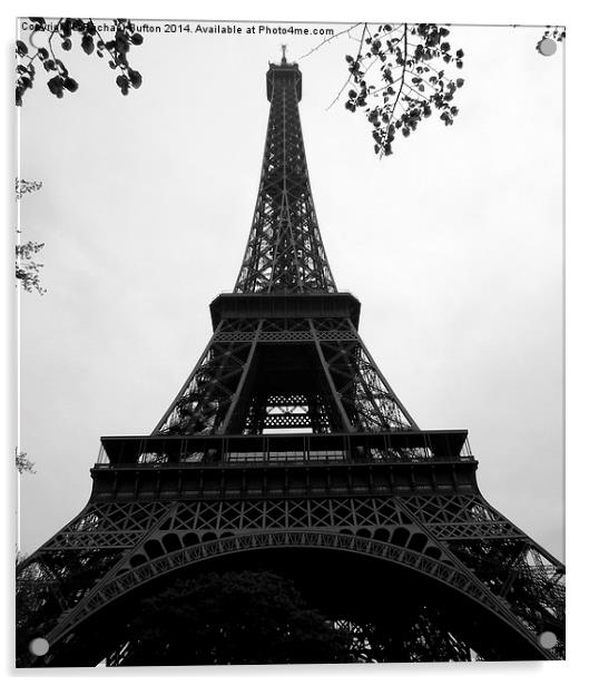  Eiffel Tower Acrylic by Rachael Bufton