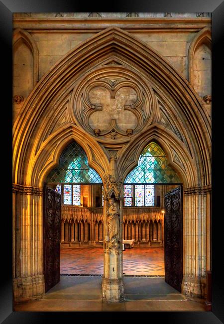 Chapter House Door Framed Print by Tom Gomez