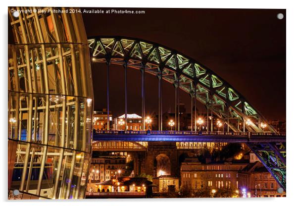  The Sage and The Tyne Bridge Acrylic by Ray Pritchard
