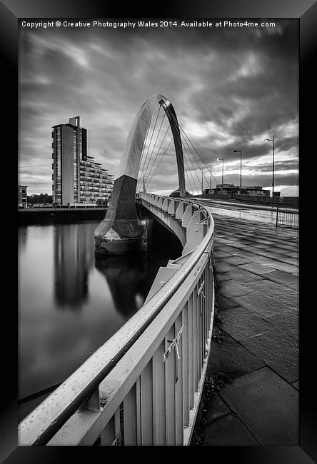  Squinty Bridge curves Framed Print by Creative Photography Wales
