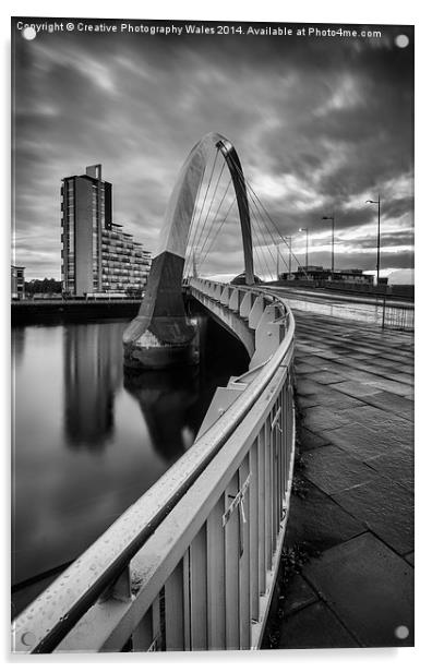  Squinty Bridge curves Acrylic by Creative Photography Wales