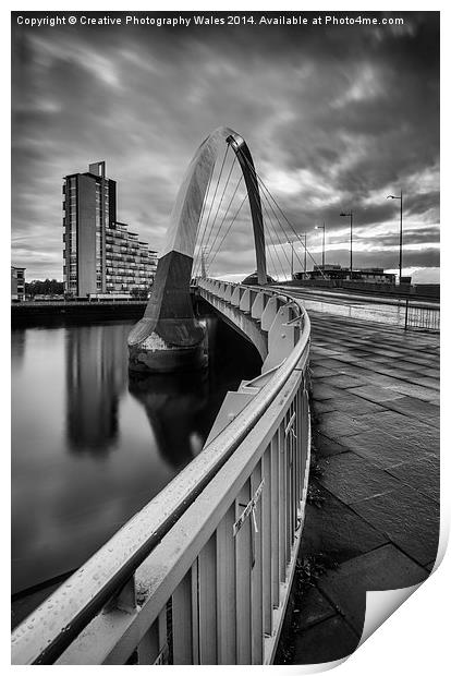  Squinty Bridge curves Print by Creative Photography Wales