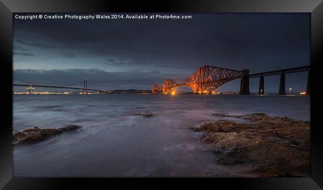 Forth Rail Bridge  Framed Print by Creative Photography Wales