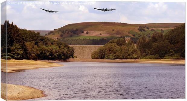 Two Over Howden Dam Canvas Print by Nigel Hatton