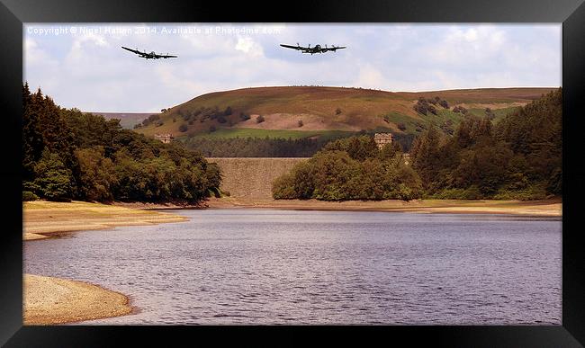 Two Over Howden Dam Framed Print by Nigel Hatton