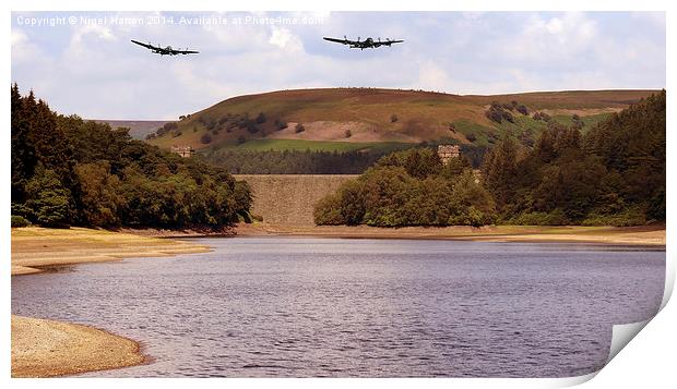 Two Over Howden Dam Print by Nigel Hatton
