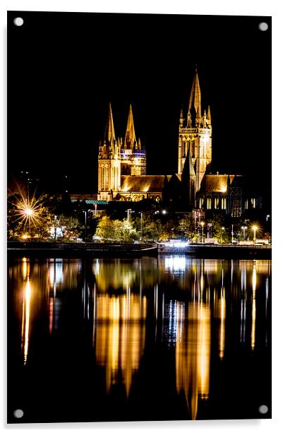  cathedral reflections Acrylic by keith sutton