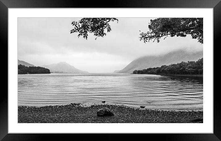 Another Wet Day At Crummock Water, Cumbria Framed Mounted Print by Steven Garratt
