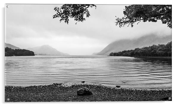 Another Wet Day At Crummock Water, Cumbria Acrylic by Steven Garratt