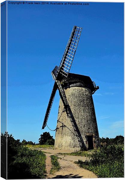  Bidston Windmill as an artwork Canvas Print by Frank Irwin