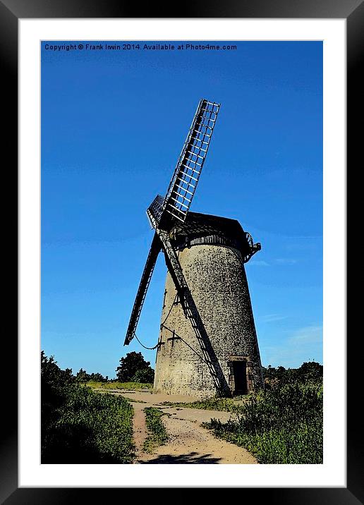  Bidston Windmill as an artwork Framed Mounted Print by Frank Irwin