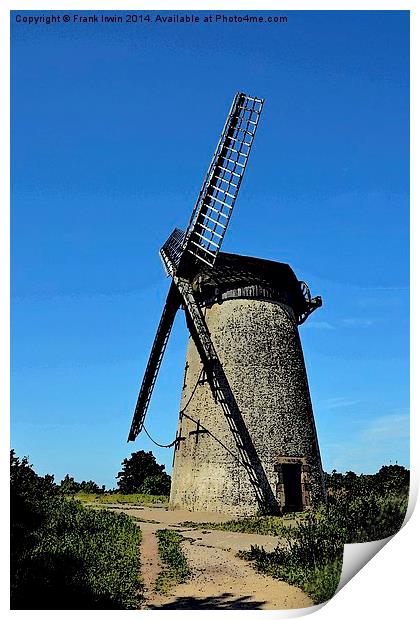  Bidston Windmill as an artwork Print by Frank Irwin