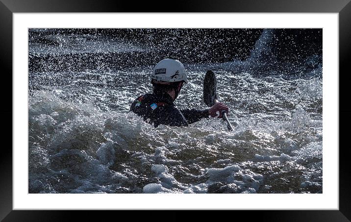  Riding White Water Framed Mounted Print by Brian Garner