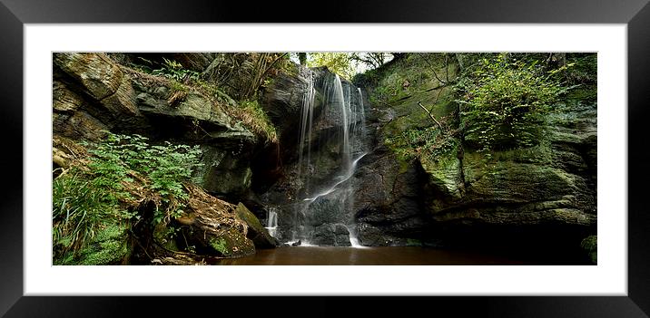  Routin Lynn, Northumberland Panoramic Framed Mounted Print by Dave Hudspeth Landscape Photography