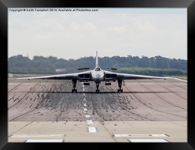 The Delta Lady Arrives. Framed Print by Keith Campbell