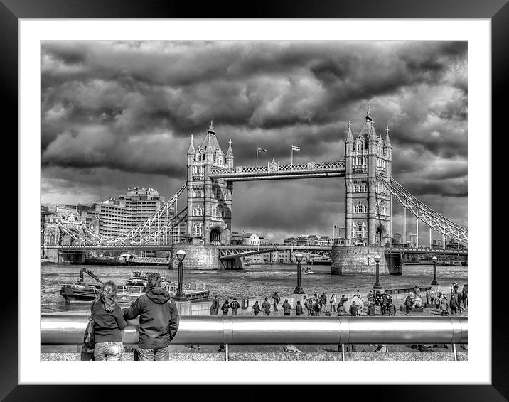  Look To The Tower Bridge Framed Mounted Print by Clive Eariss