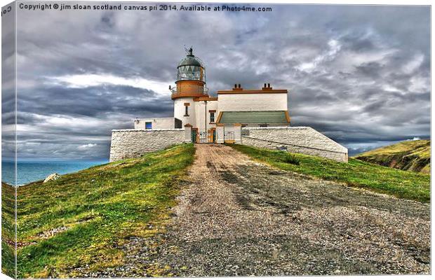  The Lighthouse Canvas Print by jim scotland fine art