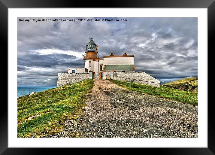  The Lighthouse Framed Mounted Print by jim scotland fine art