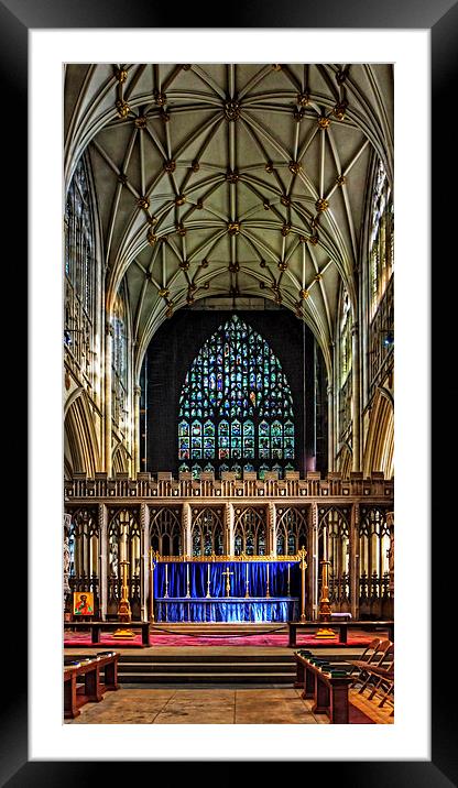 York Minster Quire Framed Mounted Print by Tom Gomez
