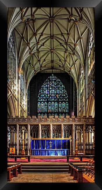 York Minster Quire Framed Print by Tom Gomez
