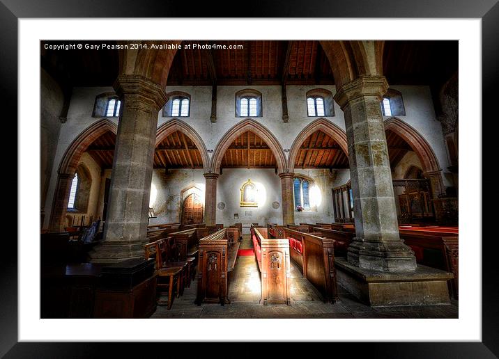  St Peter church Wolferton  Framed Mounted Print by Gary Pearson
