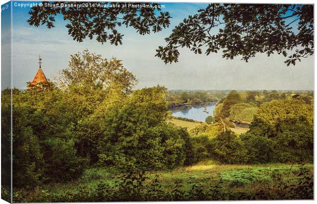  River Thames from Richmond Terrace Canvas Print by Stuart Gennery