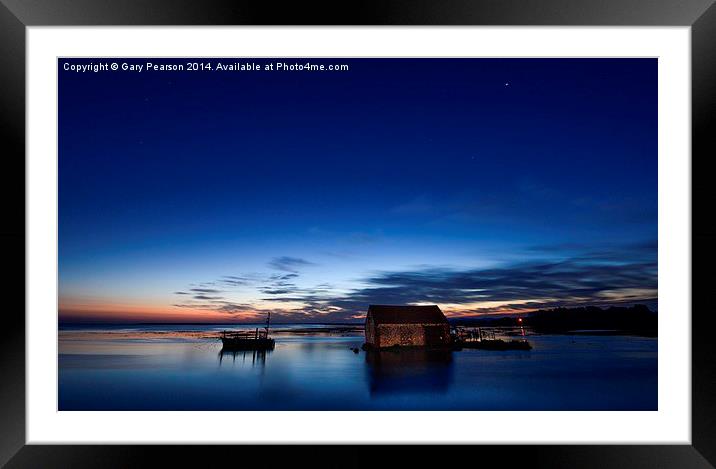  First light - early morning at Thornham Framed Mounted Print by Gary Pearson