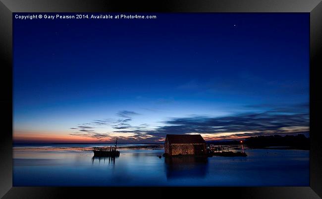  First light - early morning at Thornham Framed Print by Gary Pearson