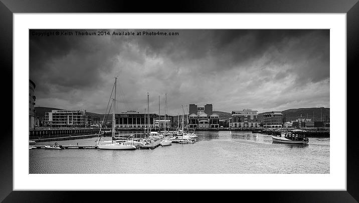 Belfast Docks Framed Mounted Print by Keith Thorburn EFIAP/b