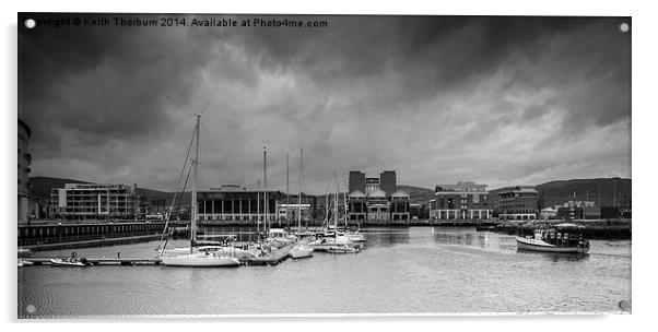 Belfast Docks Acrylic by Keith Thorburn EFIAP/b
