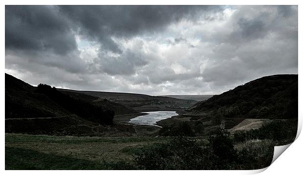  Butterley Reservoir Marsden Print by Jonathan Wragg