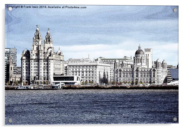 Liverpool’s ‘Three Graces’ artistically portrayed Acrylic by Frank Irwin