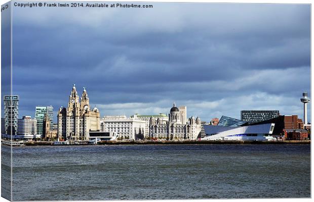  Liverpool's famous waterfront Canvas Print by Frank Irwin